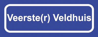 Koelkastmagneet plaatsnaambord Veerste(r) Veldhuis