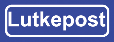 Koelkastmagneet plaatsnaambord Lutkepost