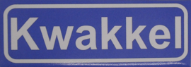 Koelkastmagneet plaatsnaambord Kwakkel