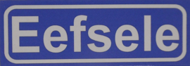 Koelkastmagneet plaatsnaambord Eefsele