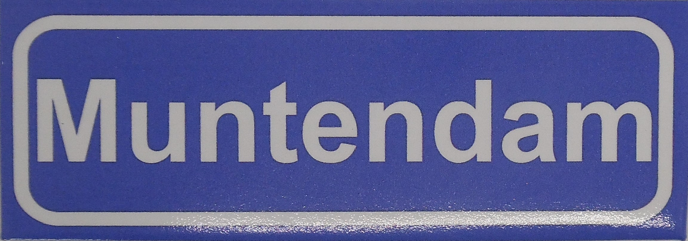 Koelkastmagneet plaatsnaambord Muntendam
