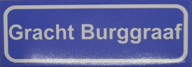 Koelkastmagneet plaatsnaambord Gracht Burggraaf