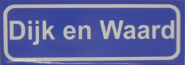 Koelkastmagneet plaatsnaambord Dijk en Waard