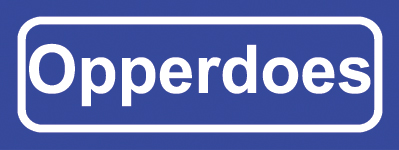 Koelkastmagneet plaatsnaambord Opperdoes