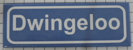 Koelkastmagneet plaatsnaambord Dwingeloo uitverkocht