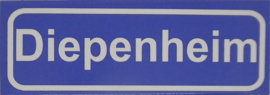 Koelkastmagneet plaatsnaambord Diepenheim