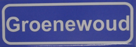 Koelkastmagneet plaatsnaambord Groenewoud