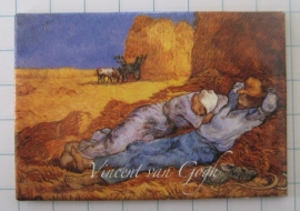 MAC: 20.415 Koelkastmagneet Vincent van Gogh, de Hooiberg.