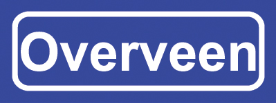 Koelkastmagneet plaatsnaambord Overveen
