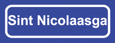 Koelkastmagneet plaatsnaambord Sint Nicolaasga