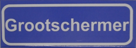 Koelkastmagneet plaatsnaambord Grootschermer