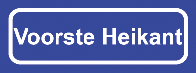 Koelkastmagneet plaatsnaambord Voorste Heikant