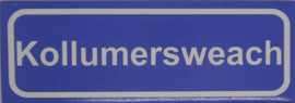 Koelkastmagneet plaatsnaambord Kollumersweach