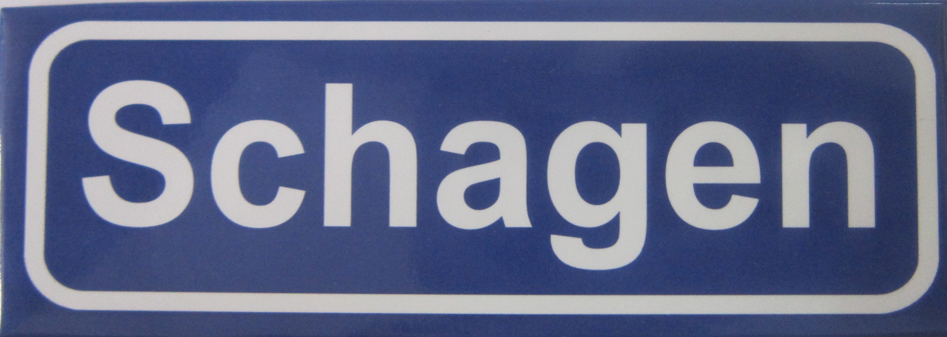 Koelkastmagneet plaatsnaambord Schagen