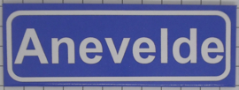 Koelkastmagneet plaatsnaambord Anevelde