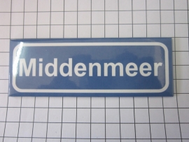 214 Magneet plaatsnaambord Middenmeer