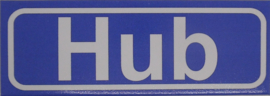 Koelkastmagneet plaatsnaambord Hub