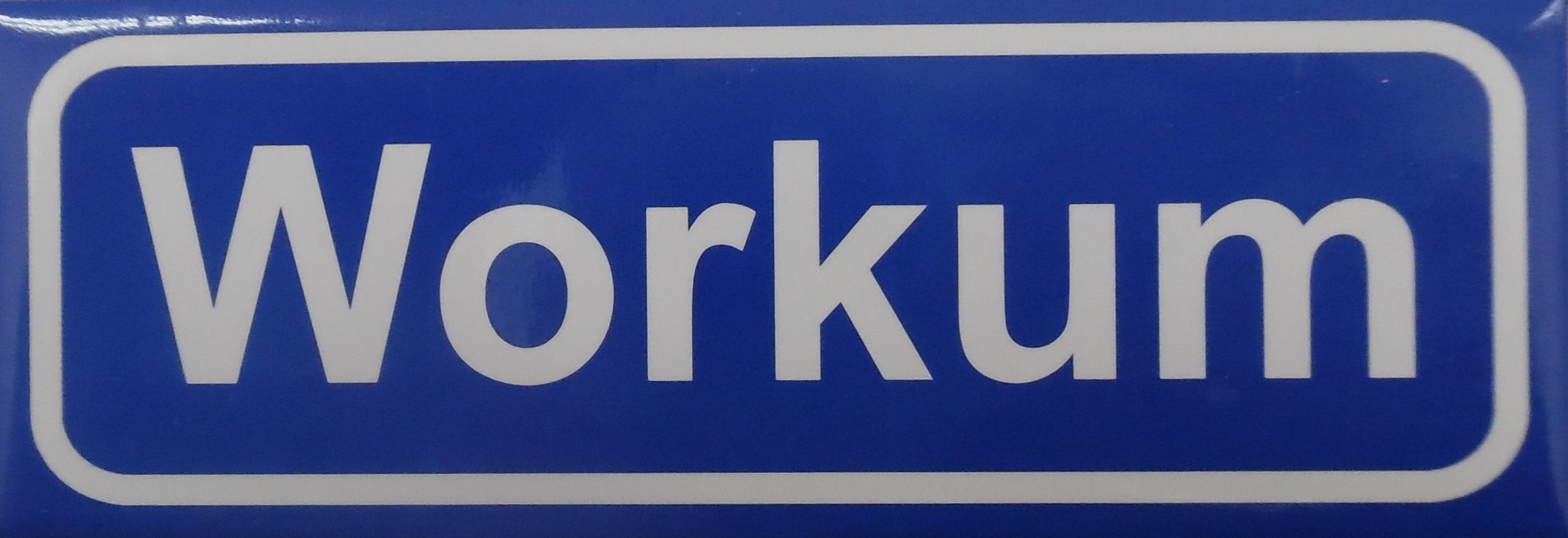 Koelkastmagneet plaatsnaambord Workum