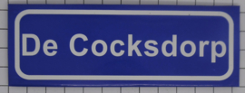 koelkastmagneet plaatsnaambord De Cocksdorp P_NH3.0012