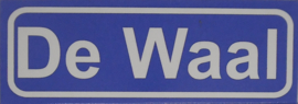 Koelkastmagneet plaatsnaambord De Waal