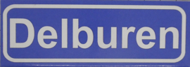 Koelkastmagneet plaatsnaambord Delburen