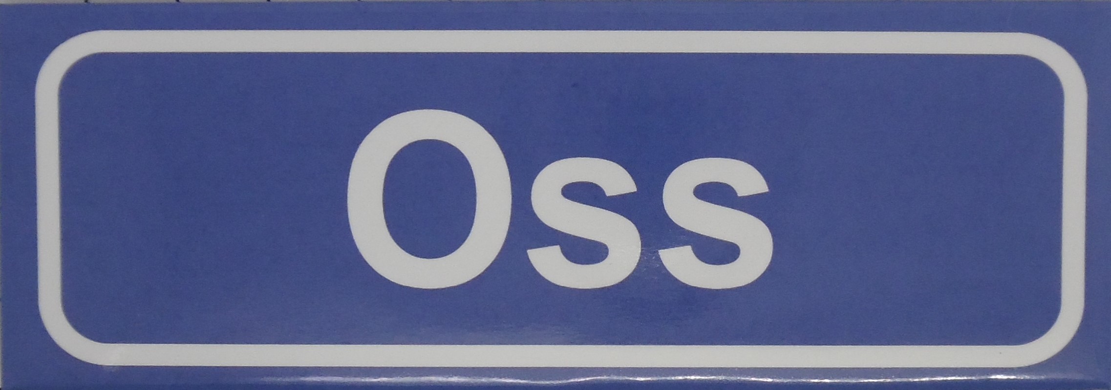 Koelkastmagneet plaatsnaambord Oss