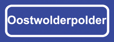Koelkastmagneet plaatsnaambord Oostwolderpolder