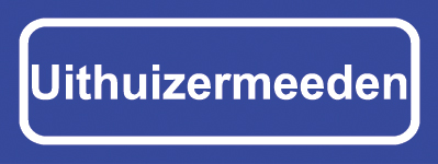 Koelkastmagneet plaatsnaambord Uithuizermeeden