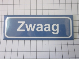 218 Magneet plaatsnaambord Zwaag