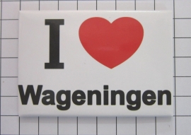 koelkastmagneet I ♥ Wageningen N_GE3.001