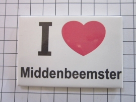 032 Magneet I love Middenbeemster