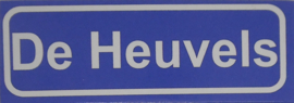 Koelkastmagneet plaatsnaambord De Heuvels