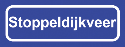 Koelkastmagneet plaatsnaambord Stoppeldijkveer