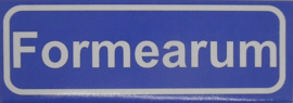 Koelkastmagneet plaatsnaambord Formearum