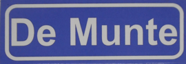 Koelkastmagneet plaatsnaambord De Munte