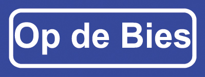 Koelkastmagneet plaatsnaambord Op de Bies
