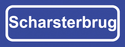 Koelkastmagneet plaatsnaambord Scharsterbrug