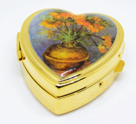 pillendoosje hartvorm verguld keizerskroon Vincent van Gogh