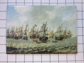 koelkastmagneet Holland VOC schepen beroemd schilderij 20.524