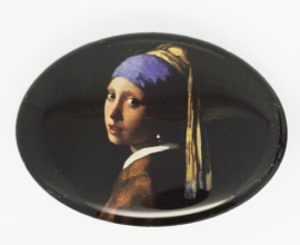 Meisje parel Johannes Vermeer HAM 609 Haarspeldje 4 cm, made in France haarclip, beste kwaliteit, klemt uitstekend.