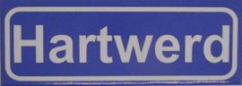 Koelkastmagneet plaatsnaambord Hartwerd