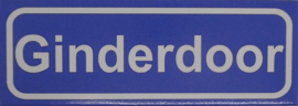 Koelkastmagneet plaatsnaambord Ginderdoor
