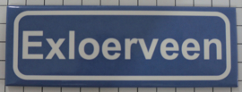 Koelkastmagneet plaatsnaambord EXloerveen