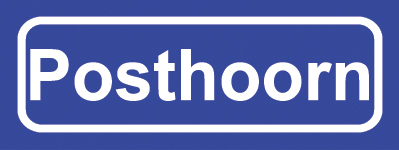 Koelkastmagneet plaatsnaambord Posthoorn