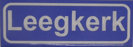 Koelkastmagneet plaatsnaambord Leegkerk