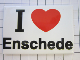 koelkastmagneet I ♥ Enschede N_OV1.001