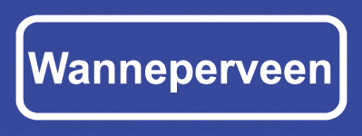 Koelkastmagneet plaatsnaambord Wanneperveen