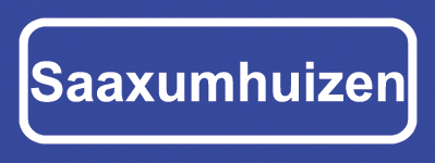 Koelkastmagneet plaatsnaambord Saaxumhuizen
