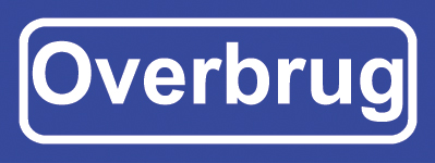 Koelkastmagneet plaatsnaambord Overbrug