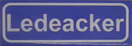 Koelkastmagneet plaatsnaambord Ledeacker